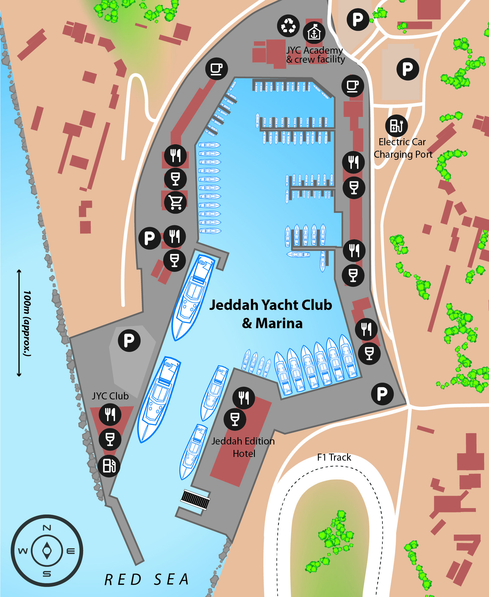 Jeddah Yacht Club & Marina | Superyacht Berths Red Sea