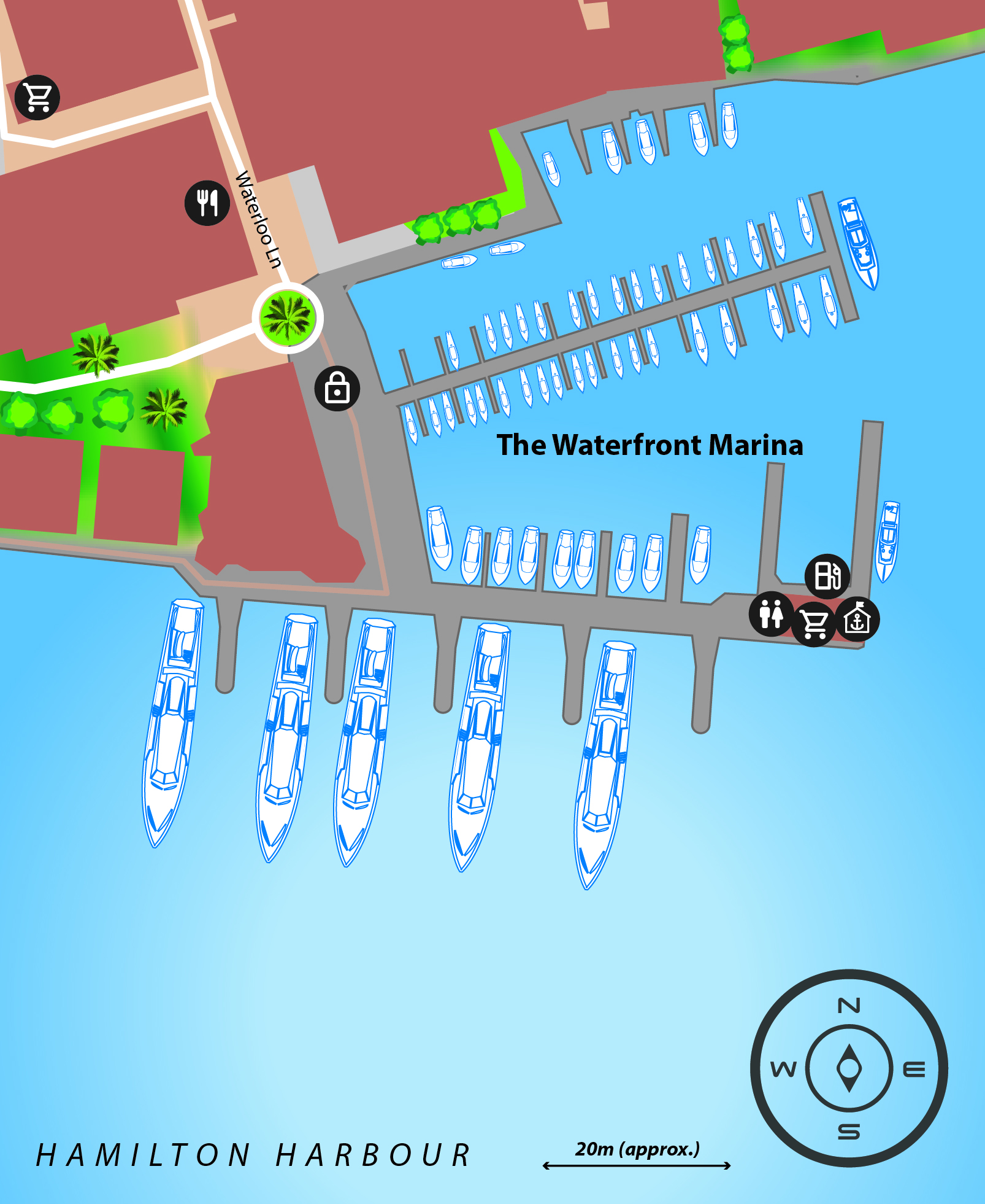 The Waterfront Marina | Yacht Berths Bermuda