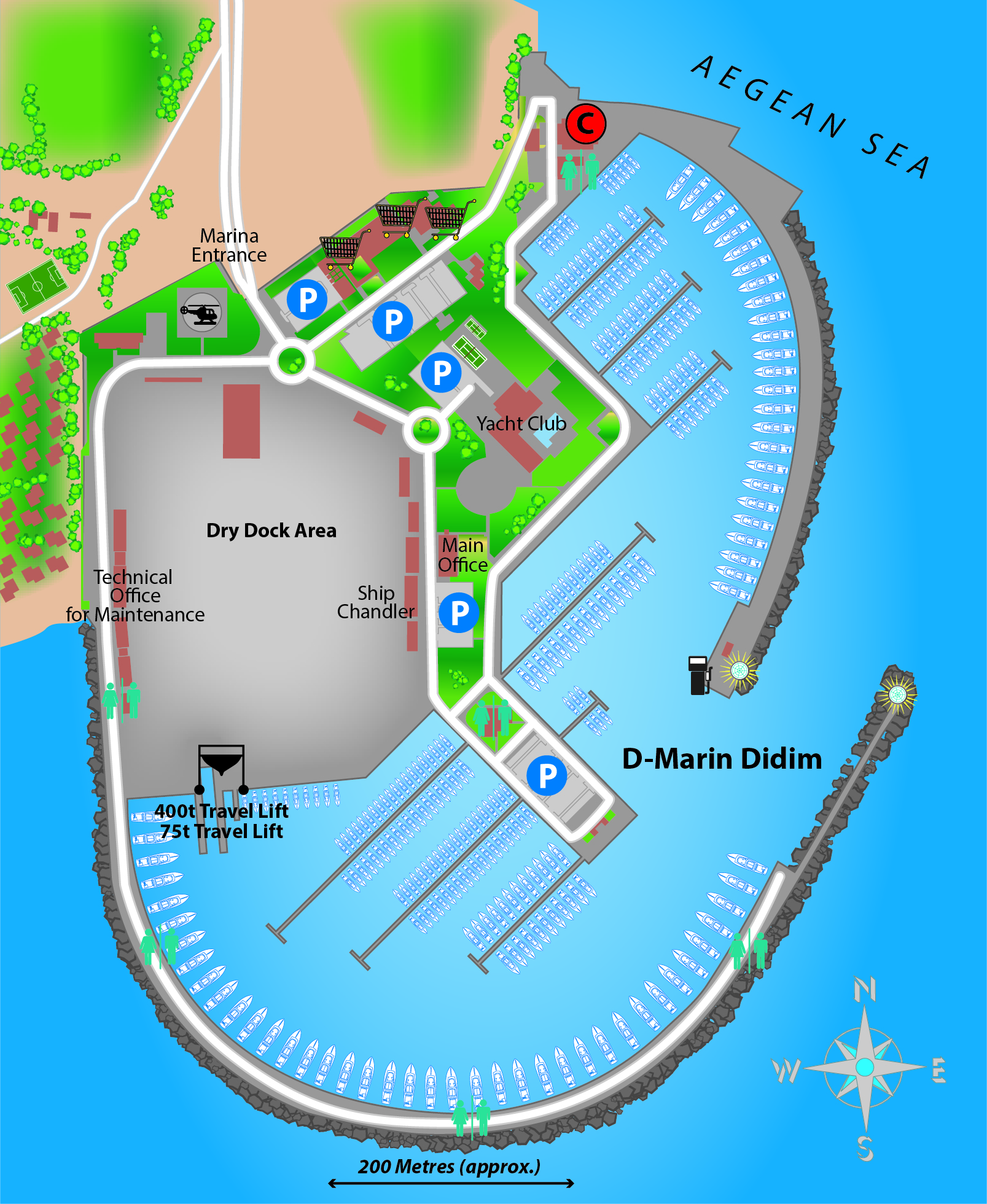 Overhead shot of D-Marin Didim