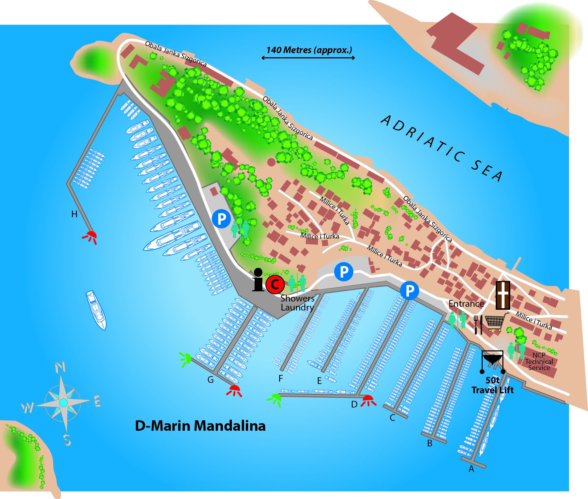Overhead shot of D-Marin Mandalina