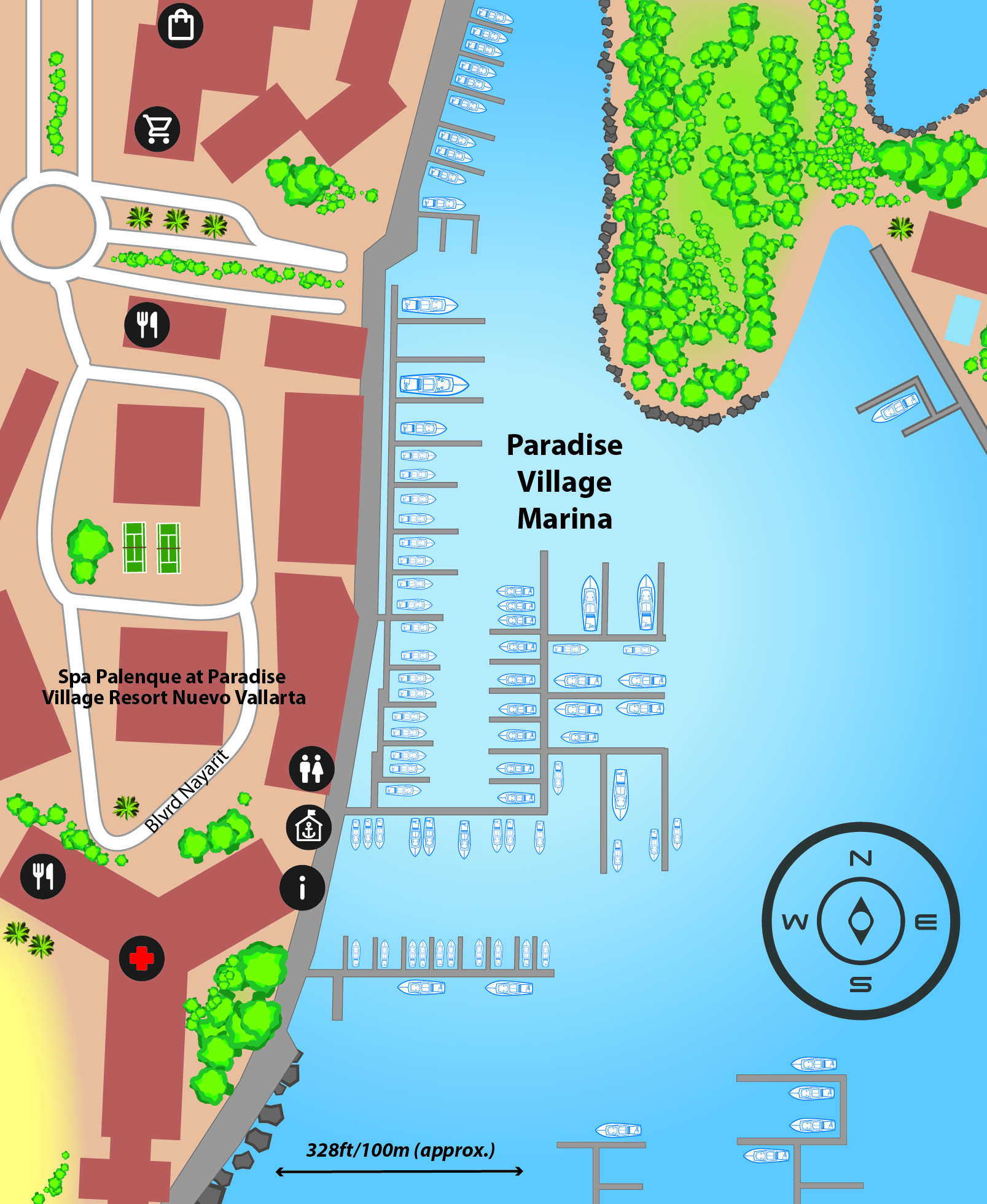 Paradise Village Marina | Mega Yacht Berths & Resort