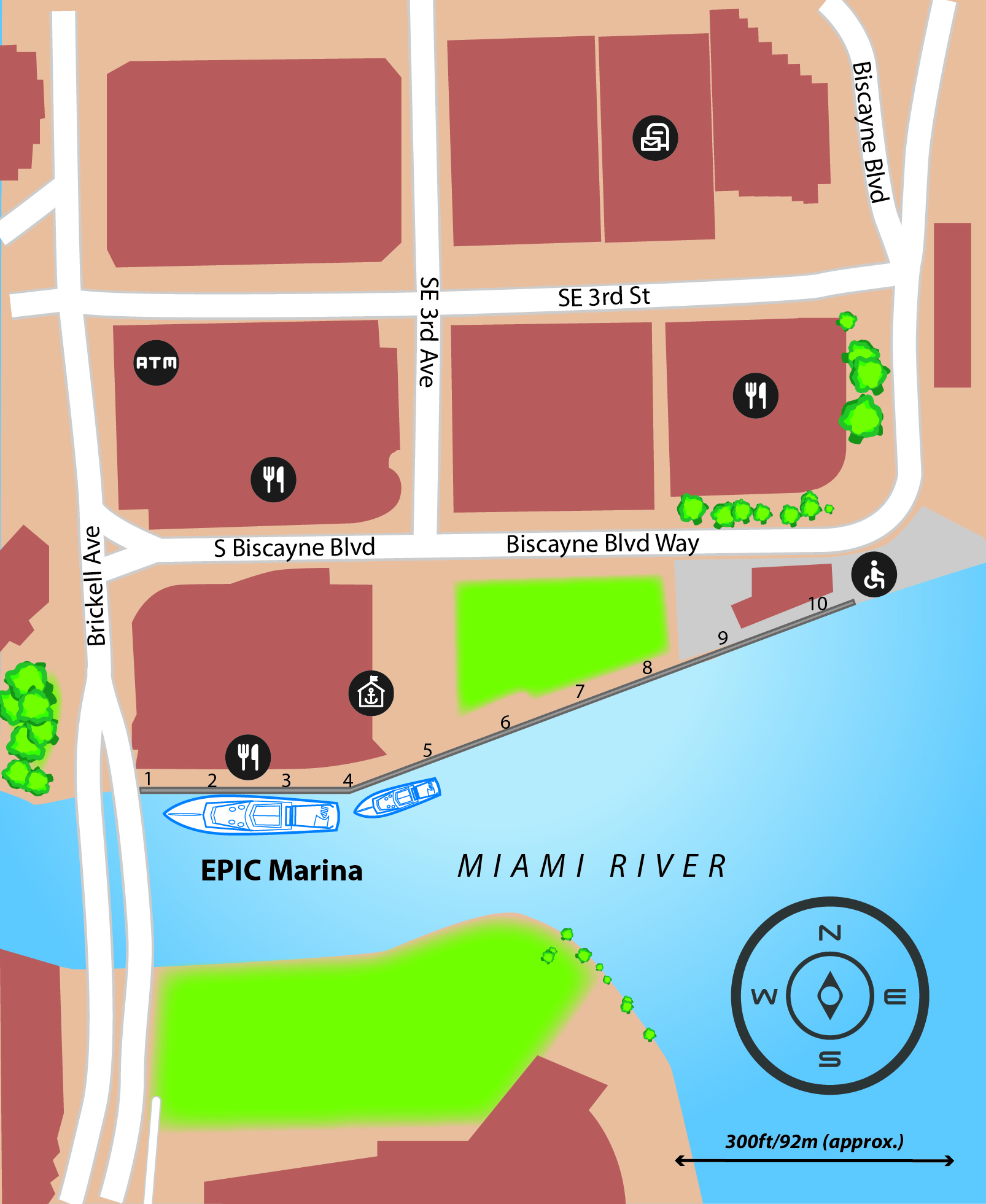 Marina map of EPIC Marina in Florida