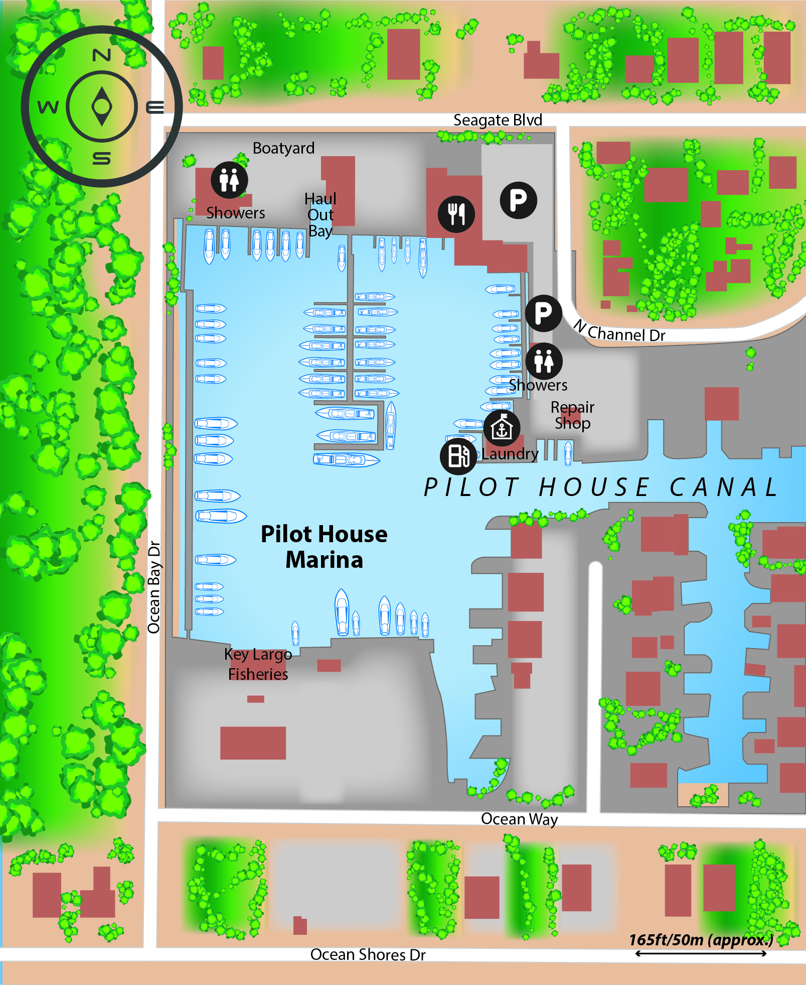 Marina map of Pilot House Marina in Florida