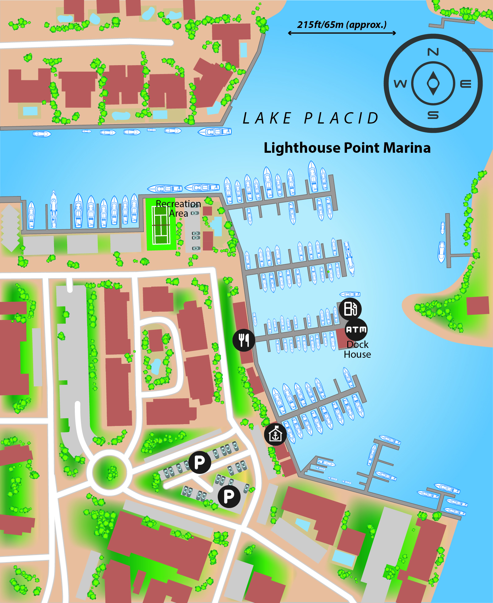 Marina map of Lighthouse Point Marina in Maryland, USA