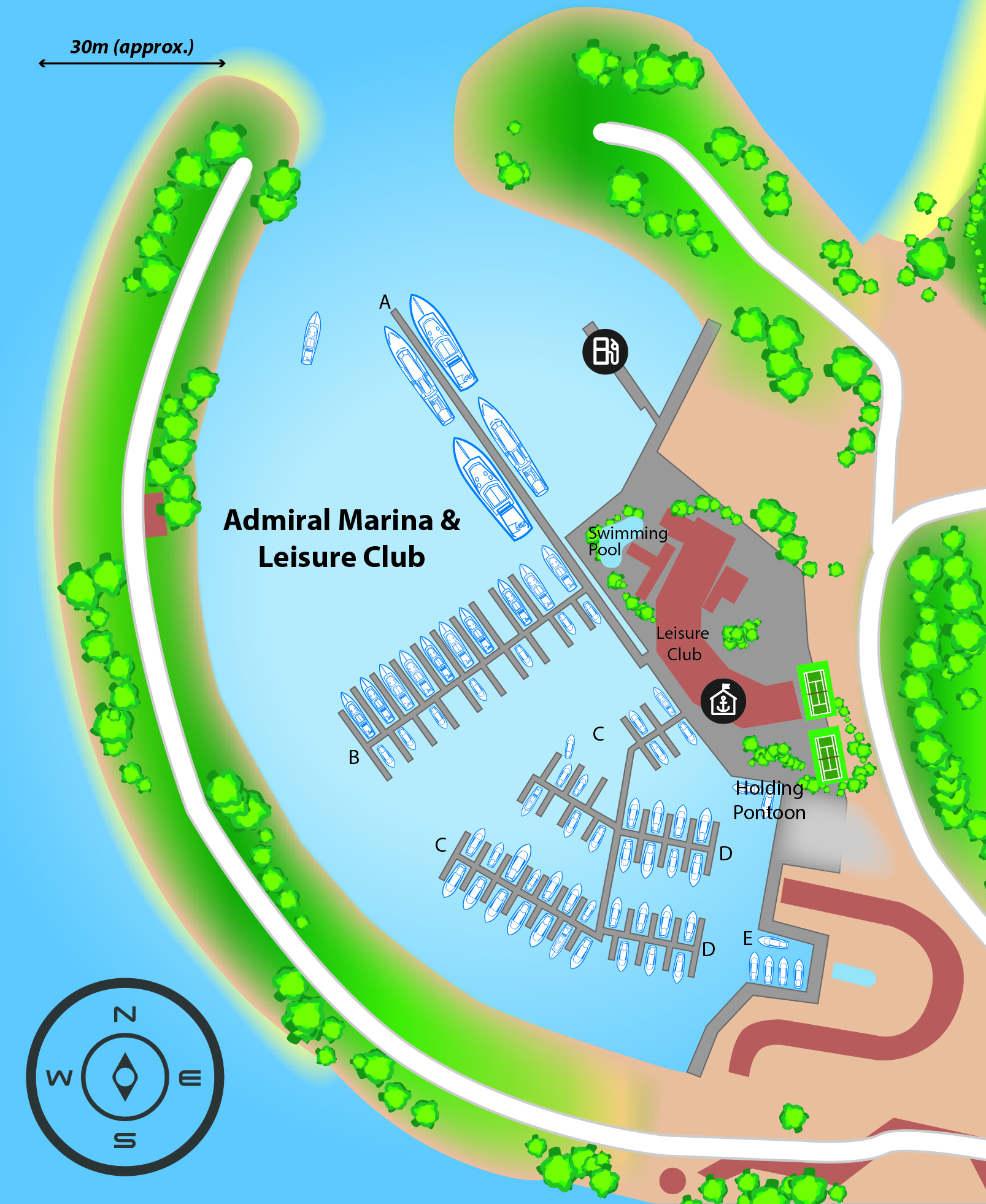 Marina map of Admiral Marina & Leisure Club in Selangor, Malaysia